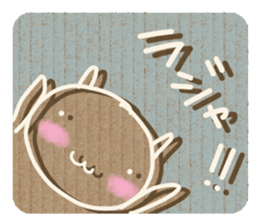 Corrugated cardboard rabbit 2 !! sticker #4803683