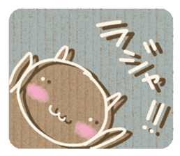 Corrugated cardboard rabbit 2 !! sticker #4803683