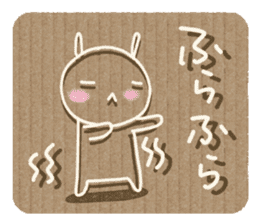 Corrugated cardboard rabbit 2 !! sticker #4803702