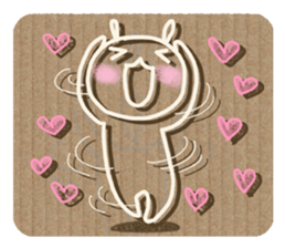 Corrugated cardboard rabbit 2 !! sticker #4803717