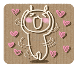 Corrugated cardboard rabbit 2 !! sticker #4803717