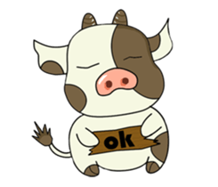 Putt-Putt cow sticker #4804521