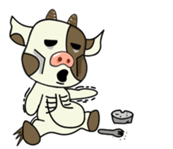 Putt-Putt cow sticker #4804527