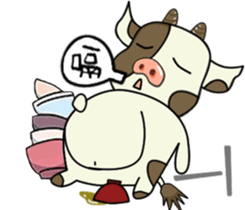 Putt-Putt cow sticker #4804529