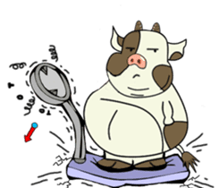 Putt-Putt cow sticker #4804530