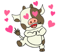 Putt-Putt cow sticker #4804535