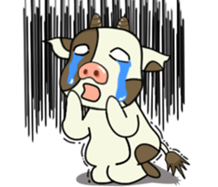 Putt-Putt cow sticker #4804536