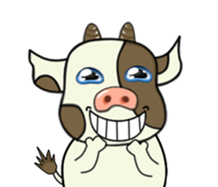 Putt-Putt cow sticker #4804538