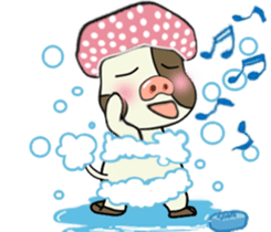 Putt-Putt cow sticker #4804539