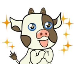 Putt-Putt cow sticker #4804541