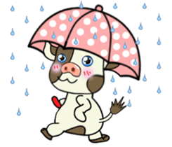 Putt-Putt cow sticker #4804542