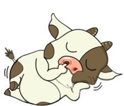 Putt-Putt cow sticker #4804543