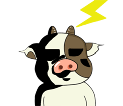 Putt-Putt cow sticker #4804544