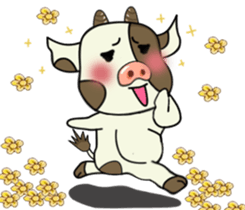 Putt-Putt cow sticker #4804553