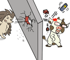 Putt-Putt cow sticker #4804559