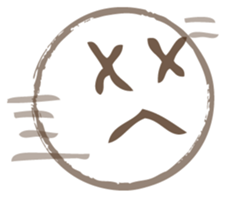 Coffee Rings and face ... sticker #4804904