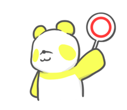 colorful giant panda sticker #4805322