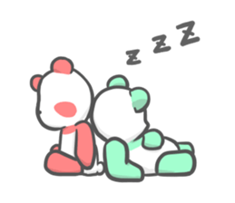 colorful giant panda sticker #4805325