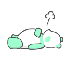 colorful giant panda sticker #4805327