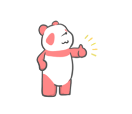 colorful giant panda sticker #4805328