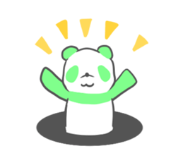 colorful giant panda sticker #4805329