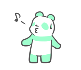 colorful giant panda sticker #4805338