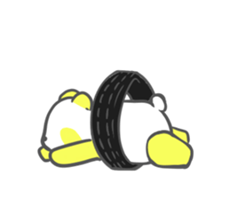 colorful giant panda sticker #4805341