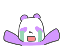 colorful giant panda sticker #4805342