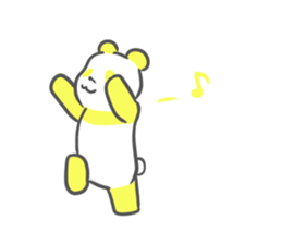 colorful giant panda sticker #4805345