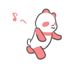 colorful giant panda sticker #4805346