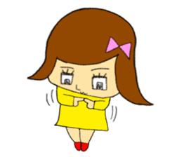 Wanpaku and Mojimoji sticker #4805483