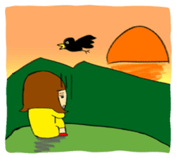 Wanpaku and Mojimoji sticker #4805491