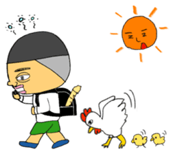 Wanpaku and Mojimoji sticker #4805510