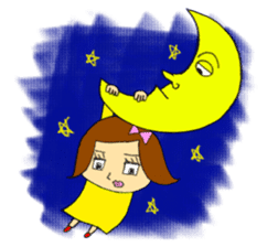 Wanpaku and Mojimoji sticker #4805511