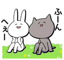 Loose Cat & rabbit sticker #4805991