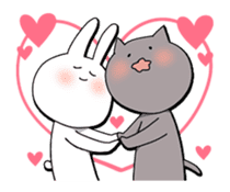 Loose Cat & rabbit sticker #4805999