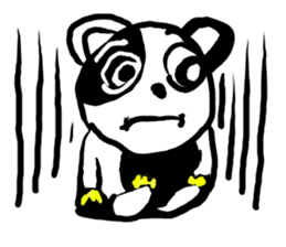 Cute panda boy sticker #4806058