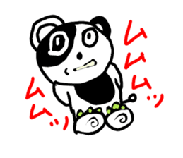Cute panda boy sticker #4806075