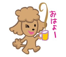 The world's cutest poodle sticker #4806240