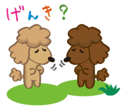The world's cutest poodle sticker #4806241