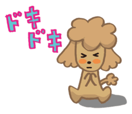 The world's cutest poodle sticker #4806250