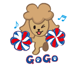 The world's cutest poodle sticker #4806251