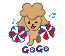 The world's cutest poodle sticker #4806251