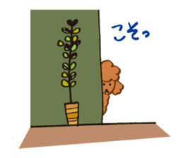 The world's cutest poodle sticker #4806255