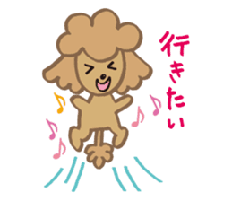 The world's cutest poodle sticker #4806256