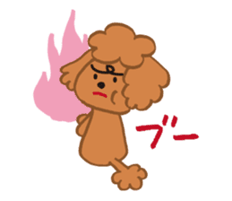 The world's cutest poodle sticker #4806257