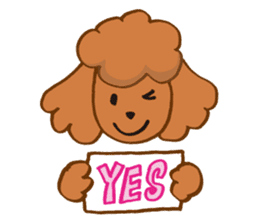 The world's cutest poodle sticker #4806258