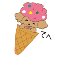 The world's cutest poodle sticker #4806260