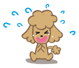 The world's cutest poodle sticker #4806261