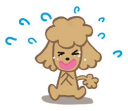The world's cutest poodle sticker #4806261